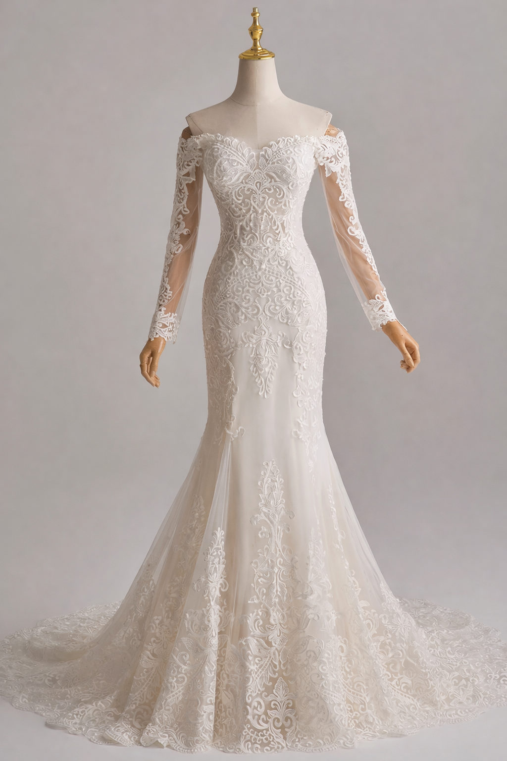 Lace Sweetheart Neckline Wedding Dress