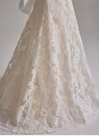 A line Style Corset Dress with Bow Wedding Dress