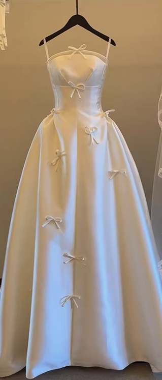 Strapless Satin Wedding Dress