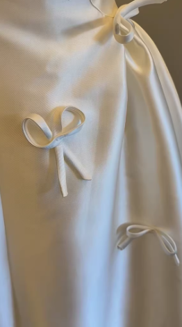 Strapless Satin Wedding Dress